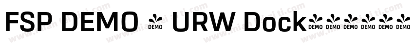 FSP DEMO - URW Dock字体转换